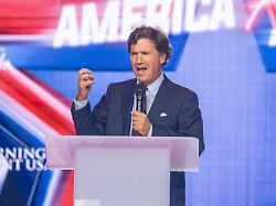 tucker carlson appears and gives a speech at turning point usa and america fest 2025 at the phoenix convention center in phoenix arizona on december 18 2025 photo by laura brett sipa usa