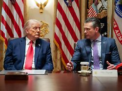 u s president donald trump and defense secretary pete hegseth attend a cabinet meeting in the cabinet room at the white house in washington d c u s may 27 2026