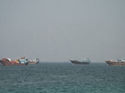 vessels at the strait of hormuz as seen from musandam oman june 25 2026 1