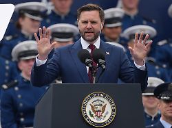 vice president jd vance during the graduation ceremony thursday may 28 2026 at air force academy colo