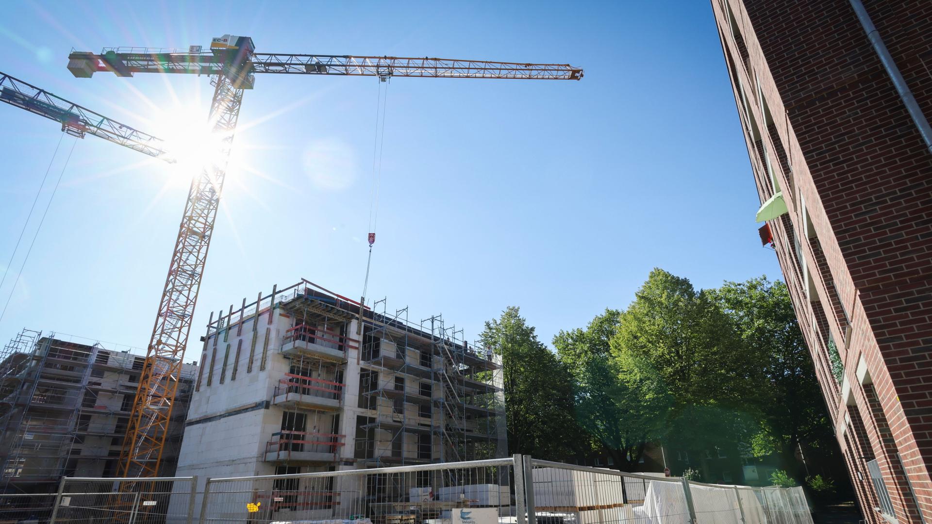 baustelle wohnanlage 100