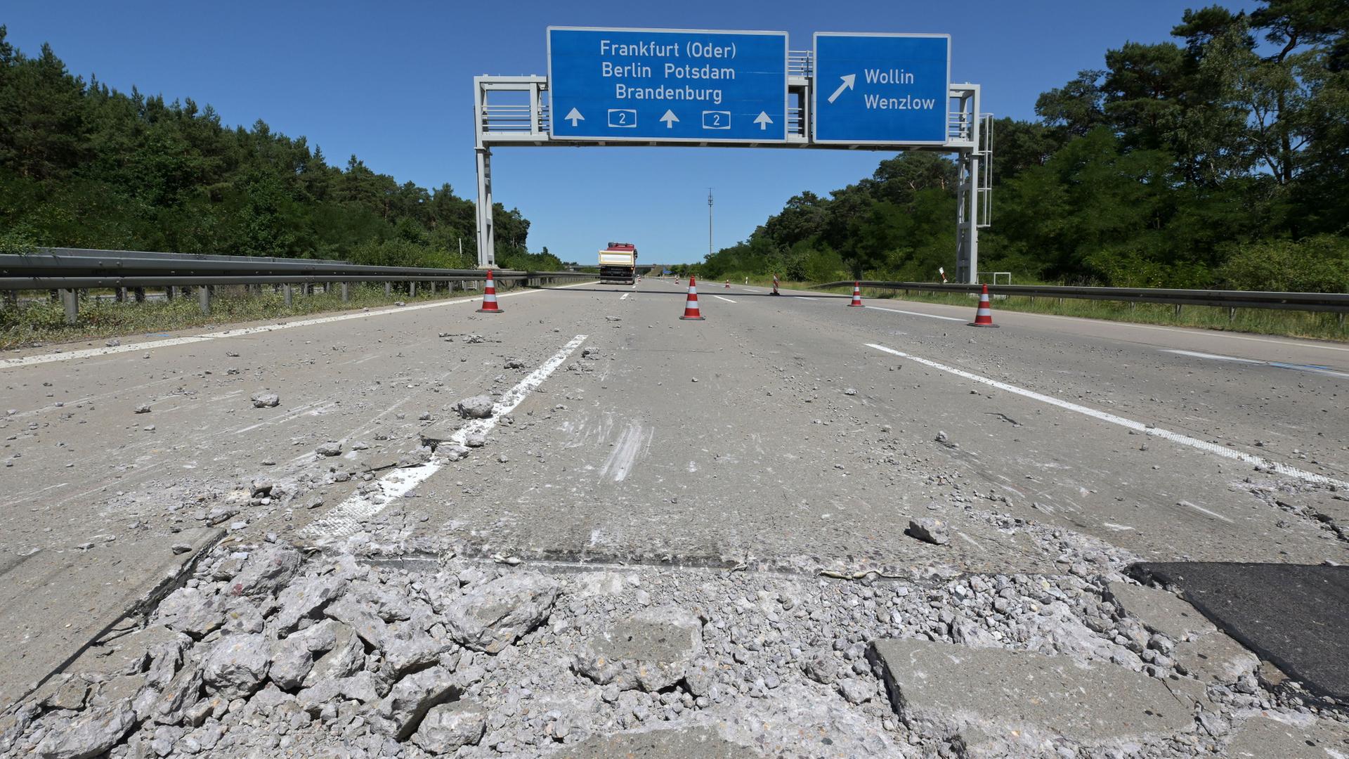 hitze autobahn 106
