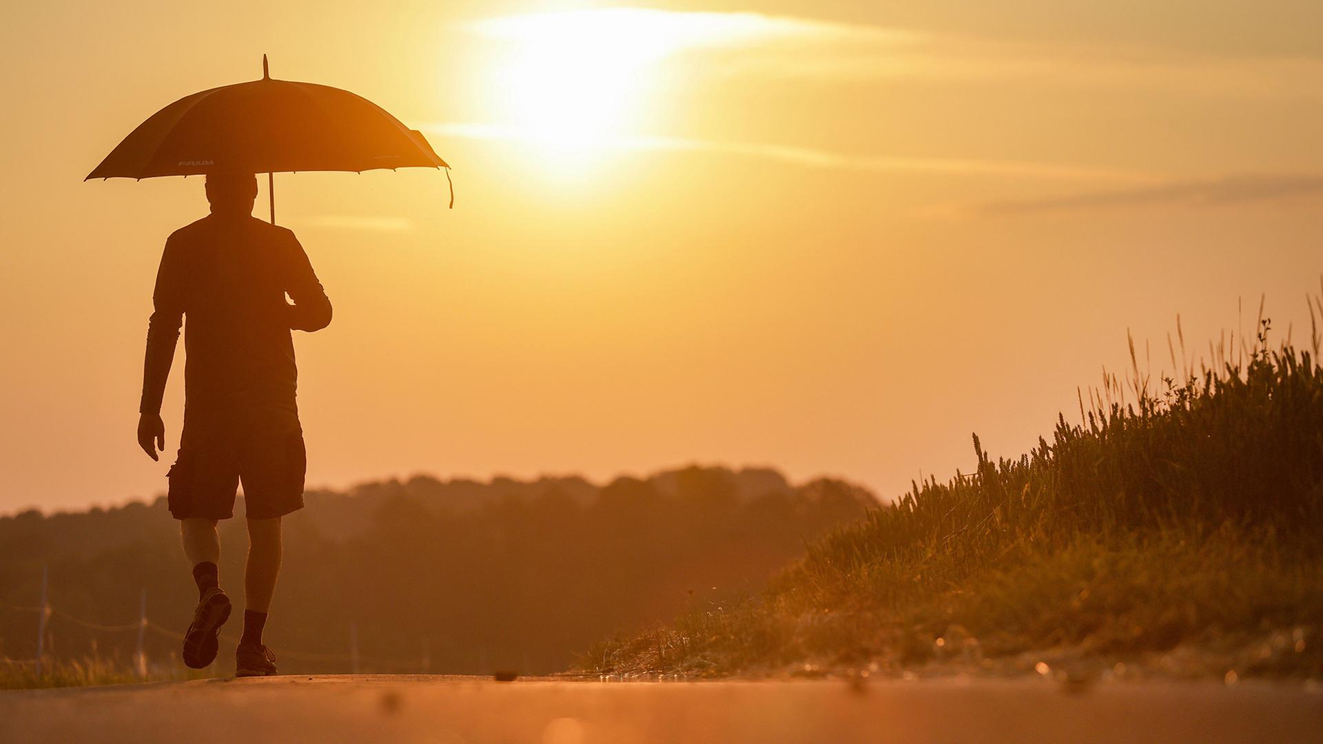 hitze regenschirm 100