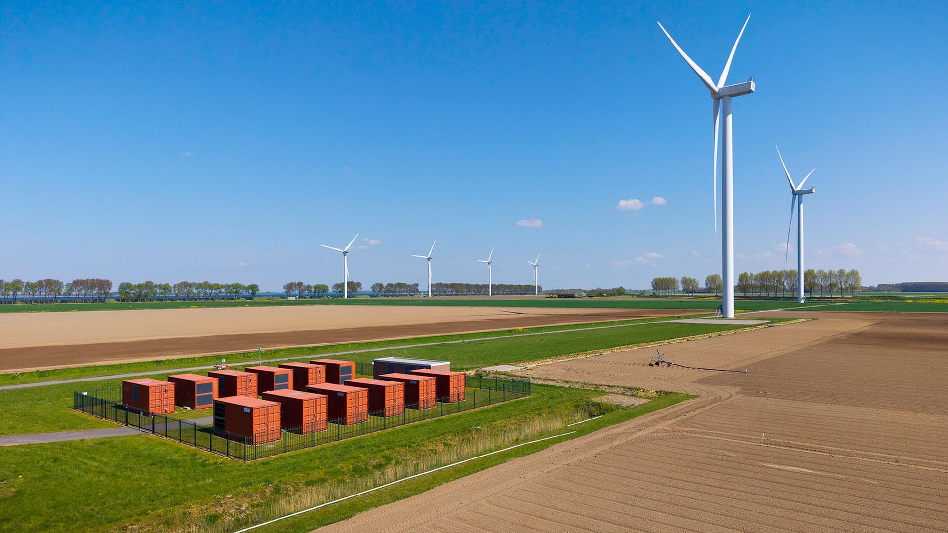 windkraft batteriespeicher 100