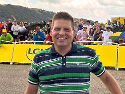 18 07 2026 frankreich le markstein der fruehere radprofi jan ullrich auf der 14 etappe der tour de france im zielort le markstein