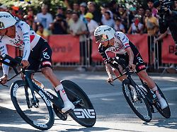 2026 tour de france stage 1 picture by zac williams swpix com 04 07 2026 cycling 2026 tour de france stage 1 barcelona barcelona team time trial ttt isaac del toro tadej pogacar uae team emirates