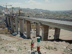 a view shows the b1 bridge in karaj iran on april 13 2026 after it was damaged in a strike u s president donald trump said on april 2 that irans tallest bridge had been destroyed