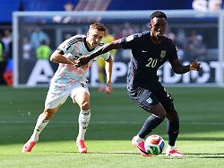 balogun folarin r of usa in action against castagne timothy of belgium during the fifa world cup 2026 round of 16 match usa against belgium in seattle united states on july 06 2026
