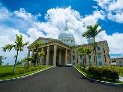 das parlamentsgebaeude von palau babeldaob palau mikronesien ozeanien