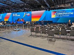 erfurt thueringen deutschland messe afd bundesparteitag blick ins plenum