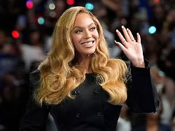 file beyonce appears at a campaign event for democratic presidential nominee vice president kamala harris in houston on oct 25 2024