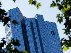 file photo the headquarters of germany s deutsche bank is pictured in frankfurt germany september 21 2020
