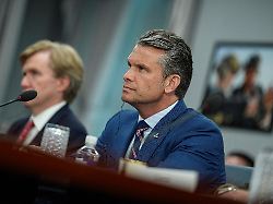 file photo u s defense secretary pete hegseth listens during a meeting with iraqi prime minister ali al zaidi not pictured at the pentagon in washington d c u s july 14 2026
