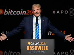 file then former president donald trump speaks at the bitcoin 2024 conference july 27 2024 in nashville tenn