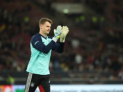 fussball maenner laenderspiele deutschland ghana mhp arena torwart alexander nuebel deutschland kommt zur erwaermung vor dem spiel
