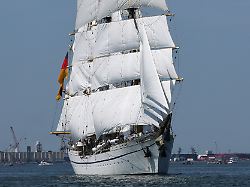 germany s gorch fock tall ship participates in the sail 250 parade of ships in new york harbor as the united states celebrates its 250th anniversary on independence day in new york city u s july 4 2026