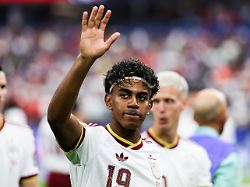 july 14 2026 usa lamine yamal player of spain during the fifa world cup semifinal match between france and spain at dallas stadium in texas united states on tuesday july 14 2026