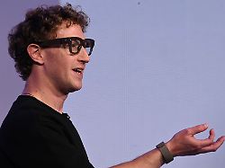 meta ceo mark zuckerberg wears artificial intelligence powered smart glasses and a wristband as he speaks during the company s connect developer conference wednesday sept 17 2025 in menlo park calif