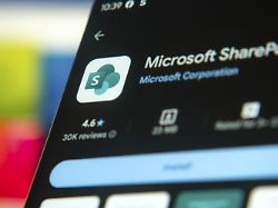 microsoft sharepoint app auf der store seite mit cloud logo