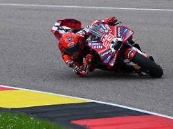 motogp german grand prix sachsenring hohenstein ernstthal germany july 11 2026 ducati lenovo team s marc marquez in action during the sprint race reuters annegret hilse