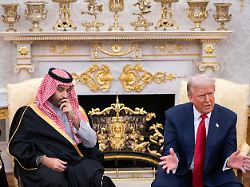 president donald trump meets with saudi crown prince mohammed bin salman in the oval office at the white house in washington on nov 18 2025