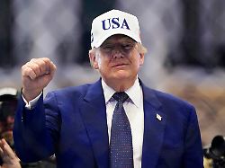 president donald trump stands in the octagon after the ufc freedom 250 event on the south lawn of the white house in washington dc on sunday june 14 2026 1