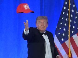 president donald trump tosses a trump 2028 hat at the white house correspondents association dinner at the waldorf astoria washington dc friday july 24 2026 in washington ap photo rod lamkey jr