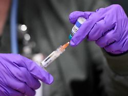 sherry andrews prepares a mmr vaccine at the city of lubbock health department in lubbock texas u s february 27 2025 andrews has been working for five years with the department