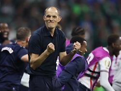 soccer football fifa world cup 2026 round of 16 mexico v england estadio azteca mexico city mexico july 5 2026 england manager thomas tuchel celebrates after the match reuters paul childs