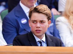 tennis grand slam atp tour wimbledon einzel maenner finale sinner italien zverev deutschland prinz george in der royal box beim finale zu dpa royaler teenager prinz george feiert 13