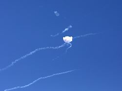 the qatari armed forces intercept a missile attack the united states and iran exchanged strikes amidst the ongoing conflict between them over the strait of hormuz