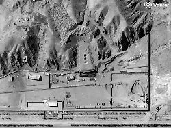 this satellite image provided by vantor shows damaged buildings following airstrikes on taleghan 2 facility wednesday march 11 2026 in parchin iran