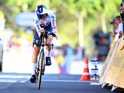 tour de france 2026 stage 1 barcelona spain july 04 lipowitz florian ger of red bull bora hansgrohe at the finish line during stage 1 of the 113rd edition of tour de france an uci world tour 2