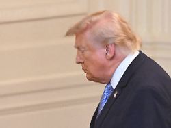 u s president donald trump arrives to speak about election security during an address to the nation from the east room of the white house in washington d c u s july 16 2026