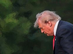 u s president donald trump disembarks marine one after travel to milford michigan at the ellipse near the white house in washington d c u s july 27 2026