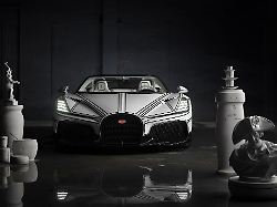 weisser bugatti schwarz konturiert und ja teile sind wirklich aus porzellan bugatti veredelt den mistral blanc eternel mit kpm handarbeit