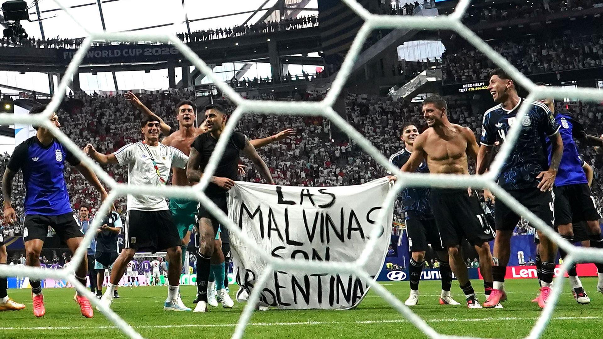 banner malvinas argentinien wm halbfinale 100