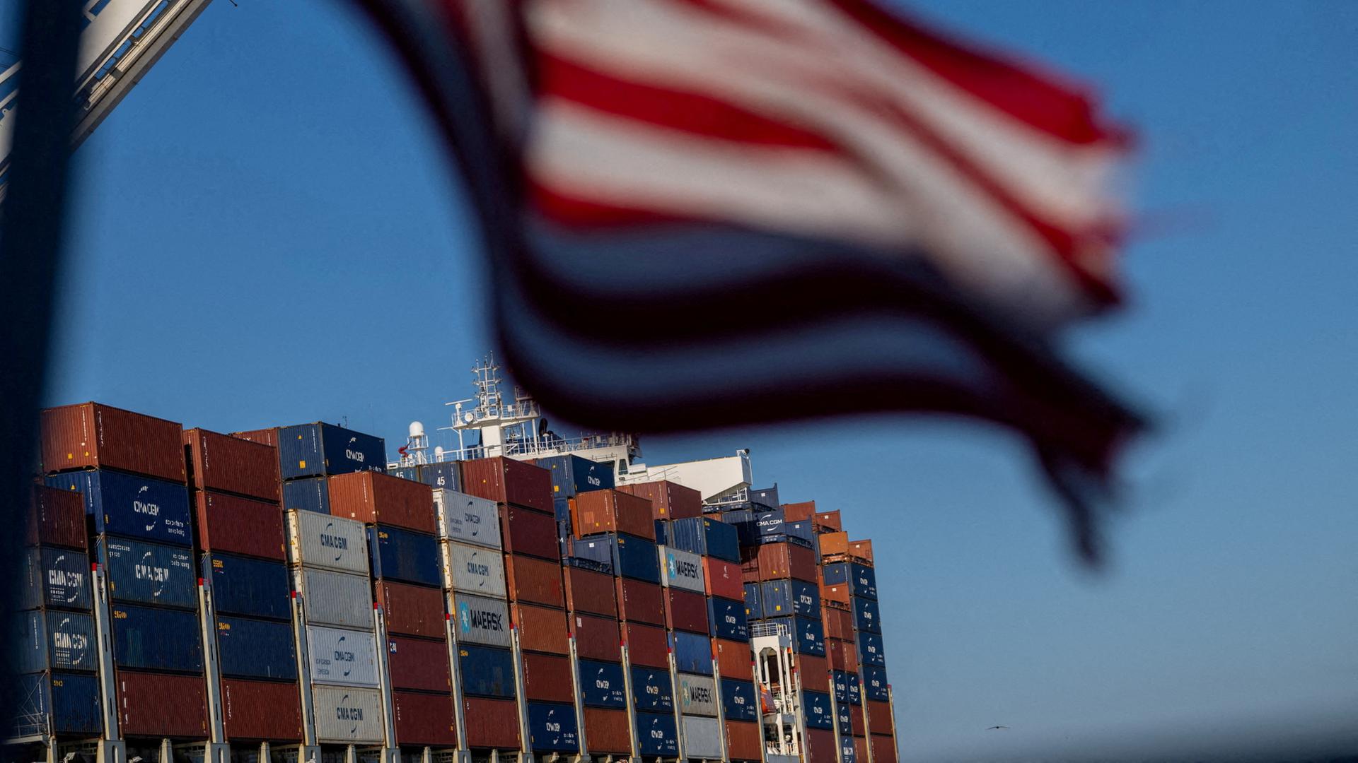 container flagge usa 100