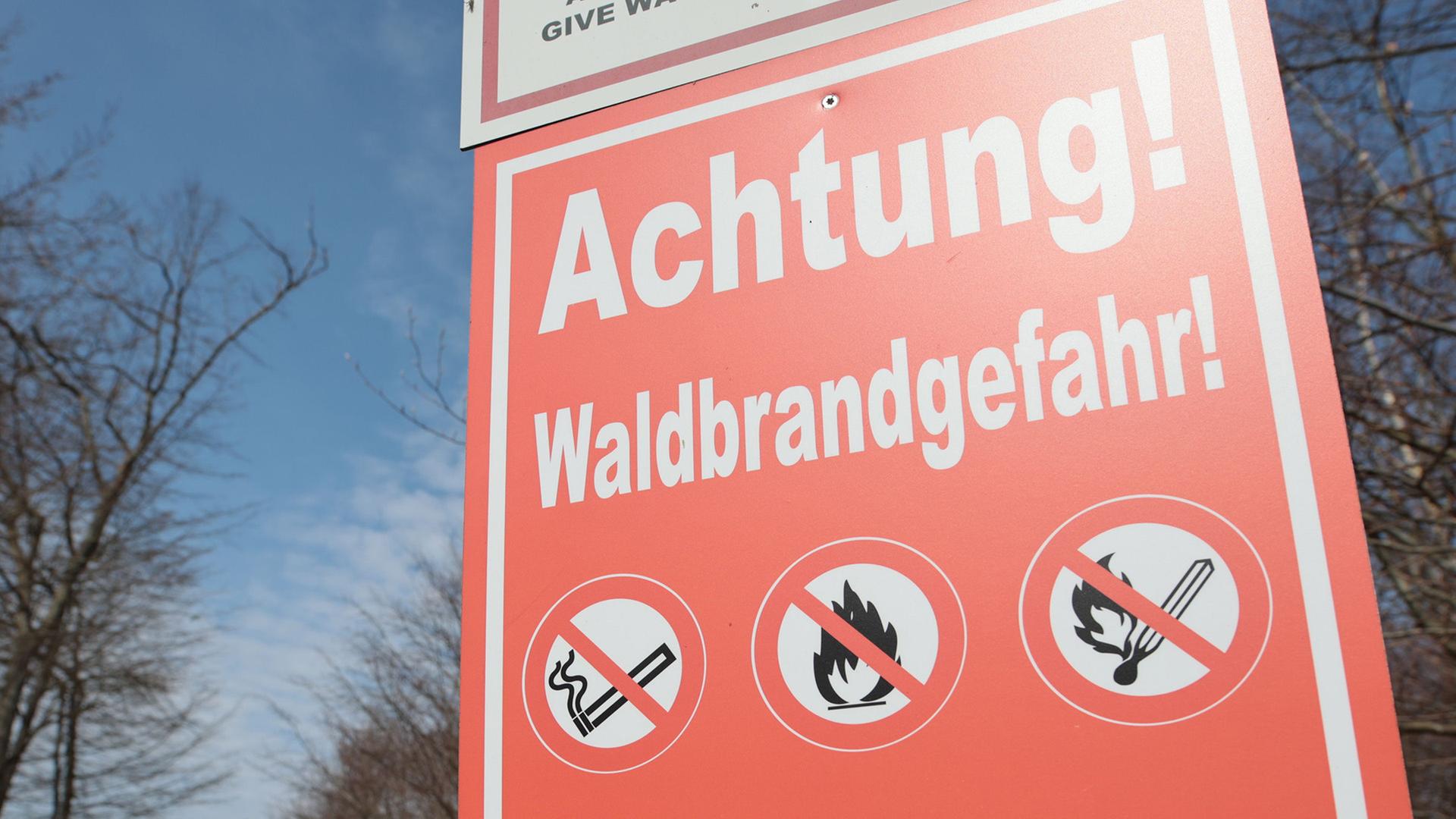 hinweisschild waldbrandgefahr 100