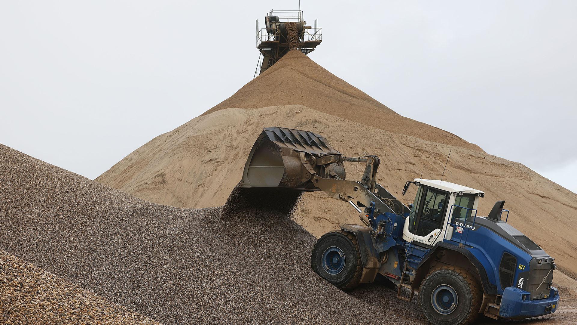 kieswerk bagger 100