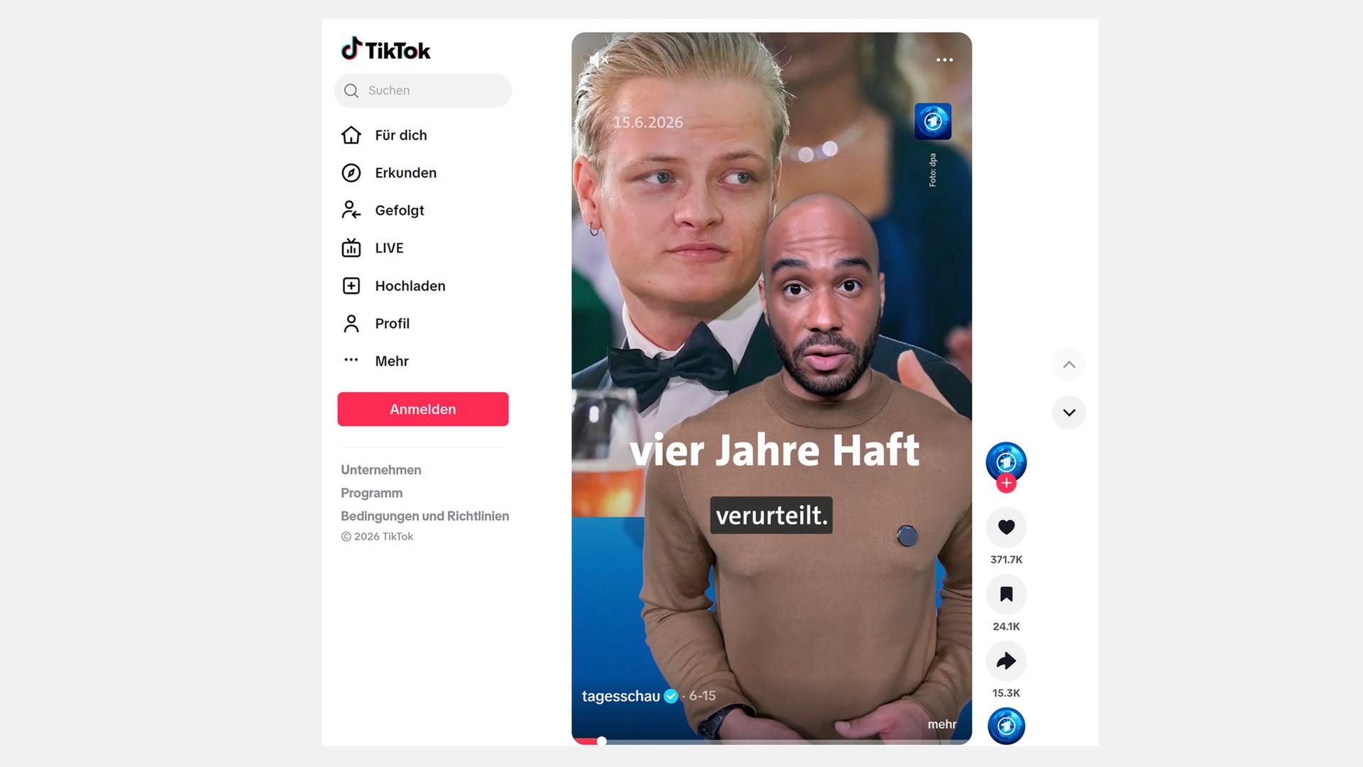 tiktok tagesschau 100