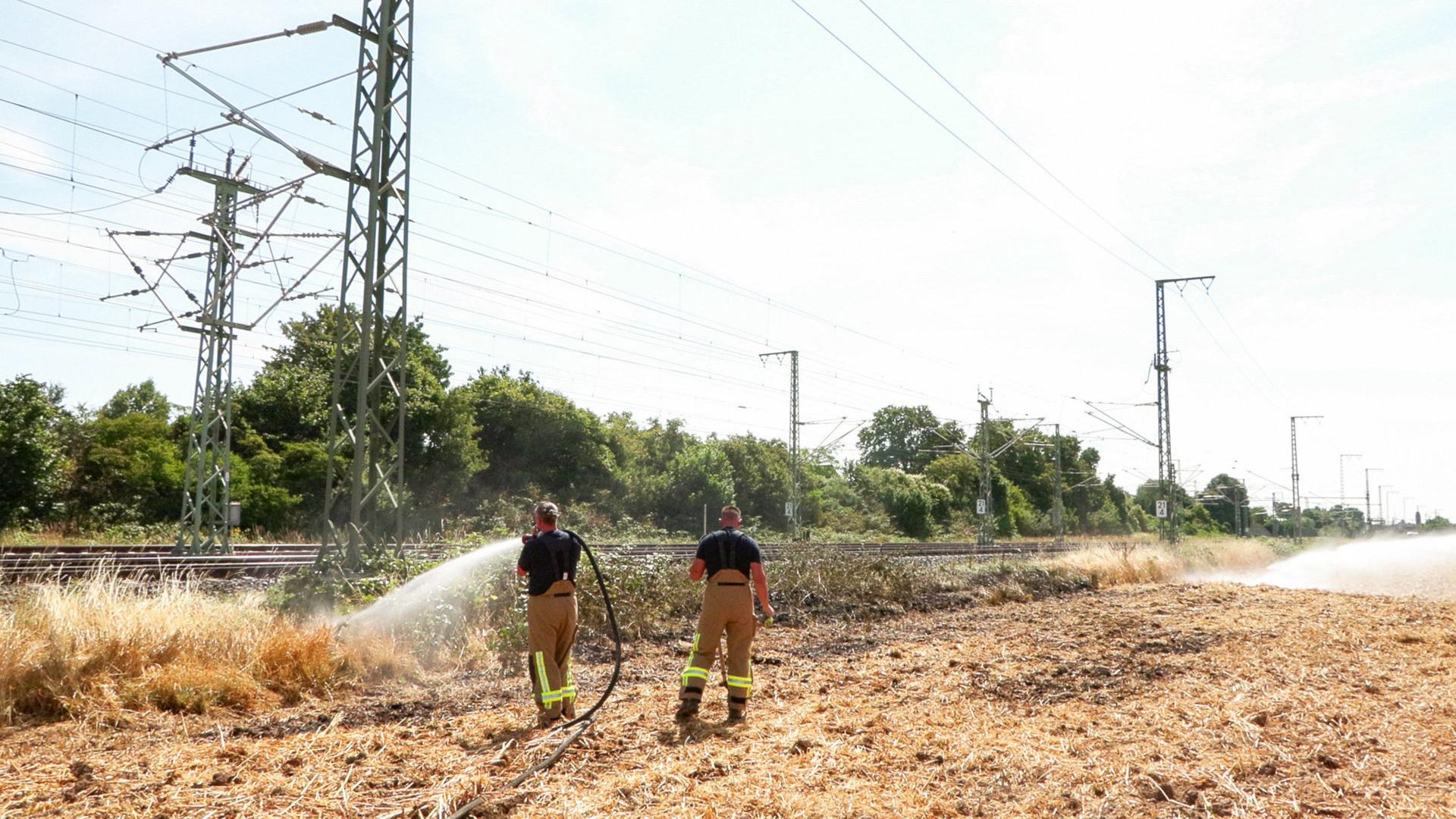 wdr boeschungsbrand auf der strecke zwischen koeln und duesseldorf 100