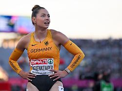 10 08 2026 grossbritannien birmingham leichtathletik europameisterschaft frauen 100 meter halbfinale gina lueckenkemper deutschland in aktion 1