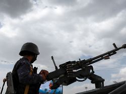 a member of houthi security forces mans a machine gun mounted on the back of a patrol vehicle at the site of an anti saudi rally amid an escalation with the kingdom in sanaa yemen july 31 2026