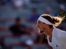 alexander zverev of germany serves the ball to tallon griekspoor of netherlands on day four of the national bank open tennis tournament in montreal on wednesday aug 5 2026