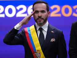 colombia s president abelardo de la espriella salutes after taking the oath of office in cali colombia friday aug 7 2026