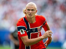 erling haaland of norway runs ges fussball fussball weltmeisterschaft 2026 viertelfinale norwegen england 11 07