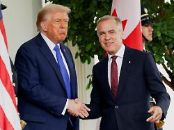 file photo u s president donald trump welcomes canada s prime minister mark carney at the white house in washington d c u s october 7 2025