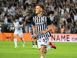 july 30 2026 thessaloniki greece paok s giannis konstantelias celebrates after scoring a goal during a europa league 2nd qualifying round match between paok fc and dynamo kyiv