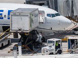 june 6 2026 u s a united airlines aircraft is serviced at the gate as catering crews load supplies and ground staff prepare the jet for its upcoming departure amid steady airport activity u s